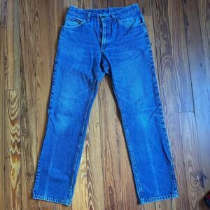 V I N T A G E USA MADE 80s LEE RIDERS Denim High Waist Mom Jeans Dark Retro LEE